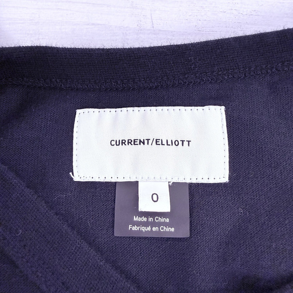 Current Elliot Shoulder Twist Knot Tank Top Size 0 Black Boxy Oversized Goth - Picture 8 of 13